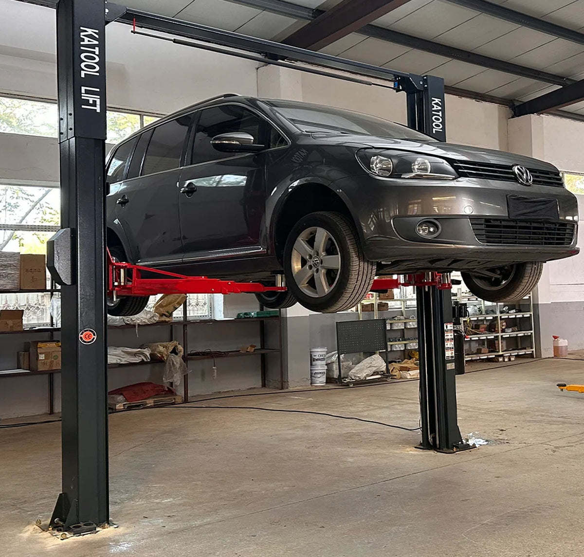 KT-AS110D 11000lbs Two Post Asymmetrical Vehicle Lift