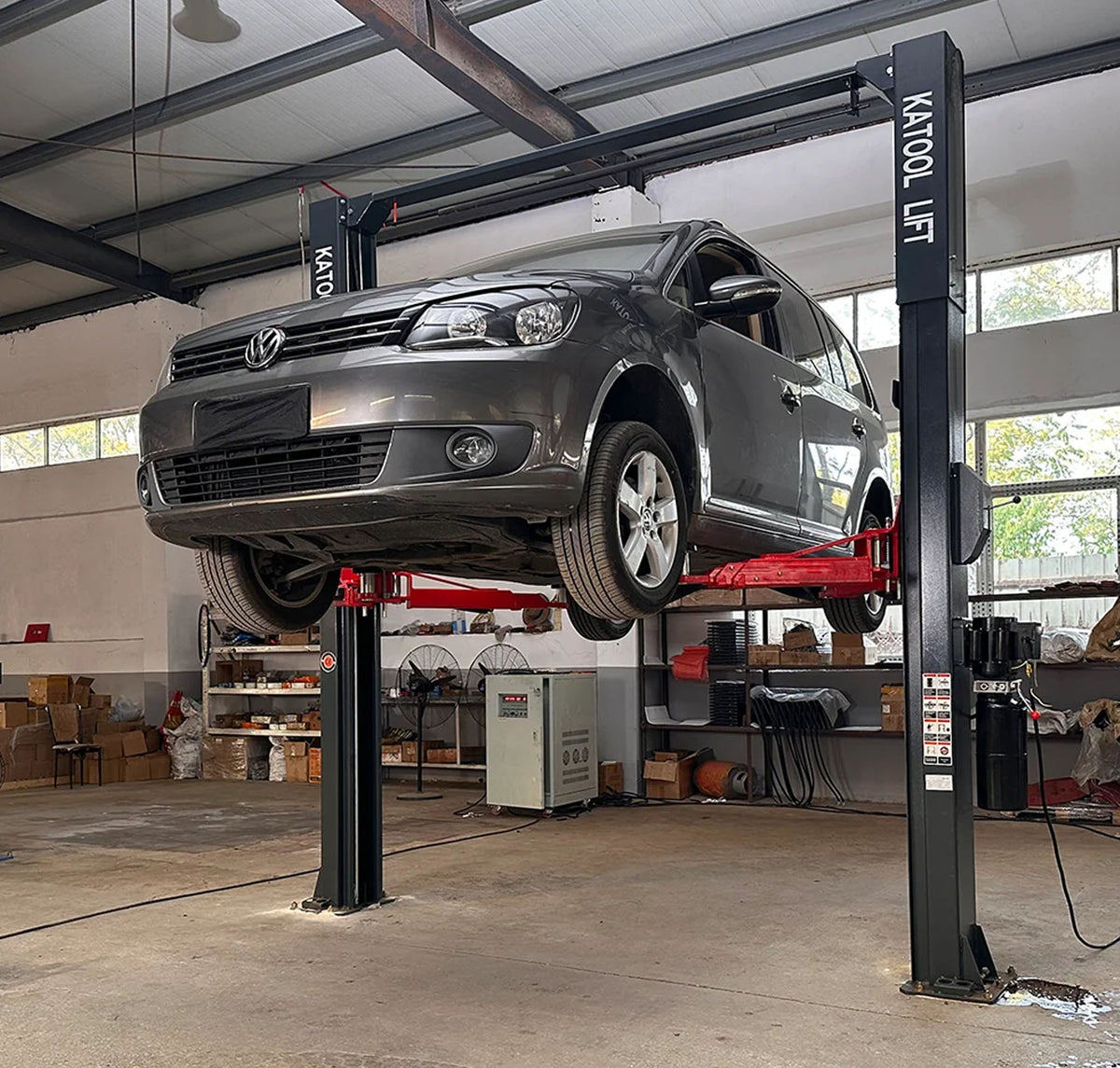 KT-AS110D 11000lbs Two Post Asymmetrical Vehicle Lift