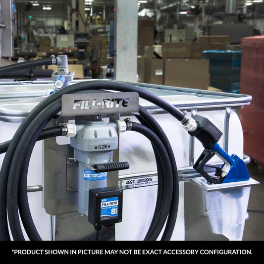 DF120CAN520-RP Fill-Rite 12V DC DEF Transfer Pump, IBC Tote Bracket with Nozzle & Coupler