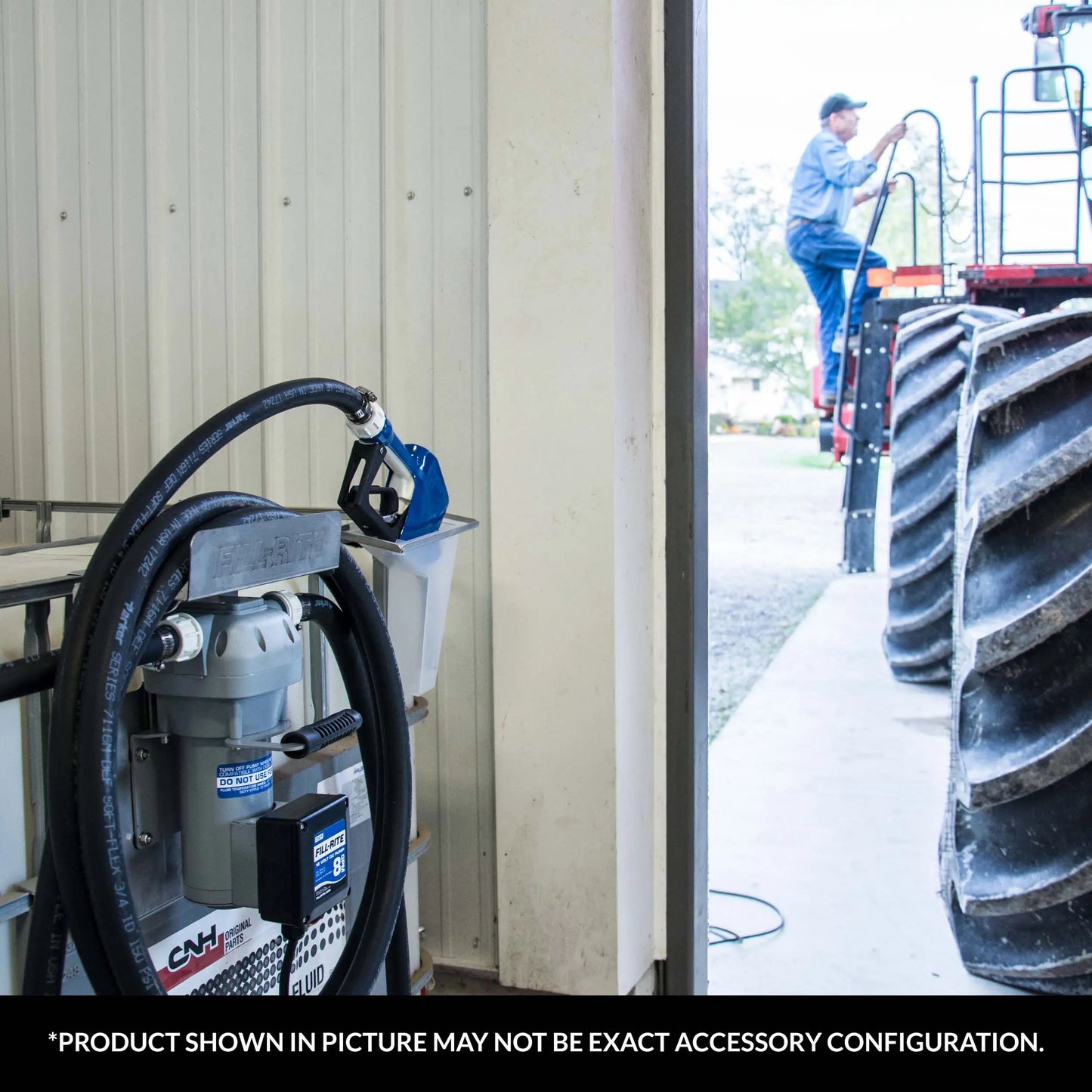 DF120CAN520-RP Fill-Rite 12V DC DEF Transfer Pump, IBC Tote Bracket with Nozzle & Coupler
