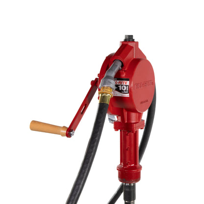 FR112 Fill-Rite Rotary Hand-Operated Fuel Transfer Pump with Nozzle Spout