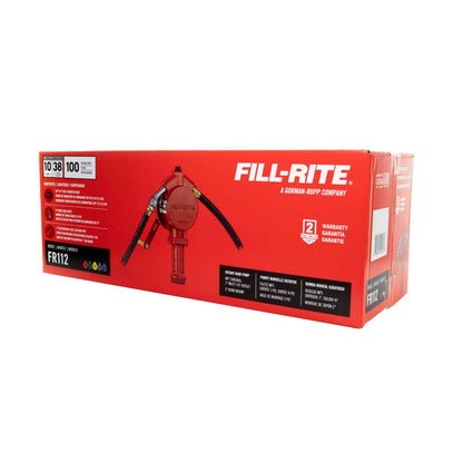 FR112 Fill-Rite Rotary Hand-Operated Fuel Transfer Pump with Nozzle Spout