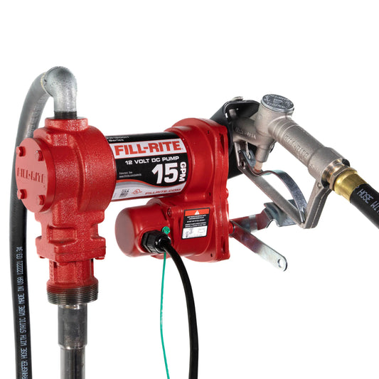 FR1210H Fill-Rite 12V DC 15 GPM Fuel Transfer Pump with Nozzle