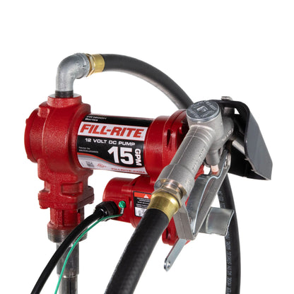 FR1210H Fill-Rite 12V DC 15 GPM Fuel Transfer Pump with Nozzle