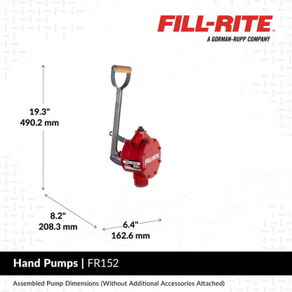 FR152 Fill-Rite Piston Hand-Operated Fuel Transfer Pump with Nozzle Spout