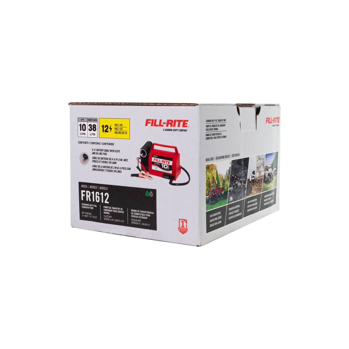 FR1612 Fill-Rite 12V DC 10 GPM Fuel Transfer Pump