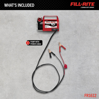 FR1612 Fill-Rite 12V DC 10 GPM Fuel Transfer Pump