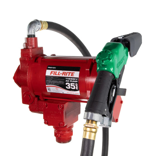 FR310-VB 35 GPM, 115/230V AC High Flow Pump, 1"x18" Hose, 1" Ultra High Flow Automatic Nozzle (Diesel)