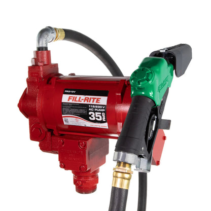 FR310VB Fill-Rite 115/230V AC 35 GPM Fuel Transfer Pump with Nozzle