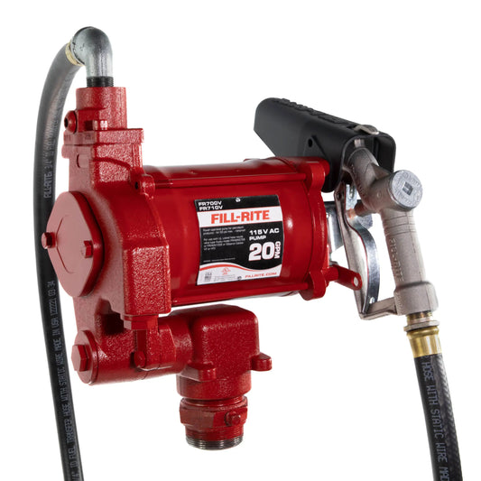 FR700V Fill-Rite 115V AC 20 GPM Fuel Transfer Pump with Hose and Nozzle