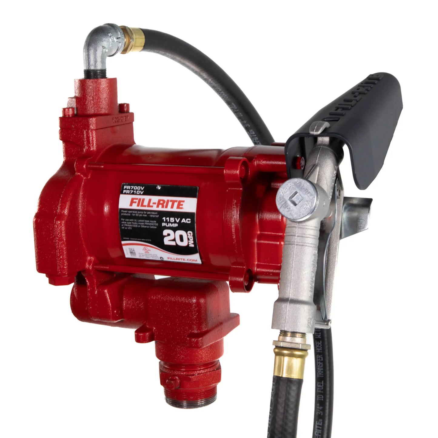 FR700V Fill-Rite 115V AC 20 GPM Fuel Transfer Pump with Hose and Nozzle