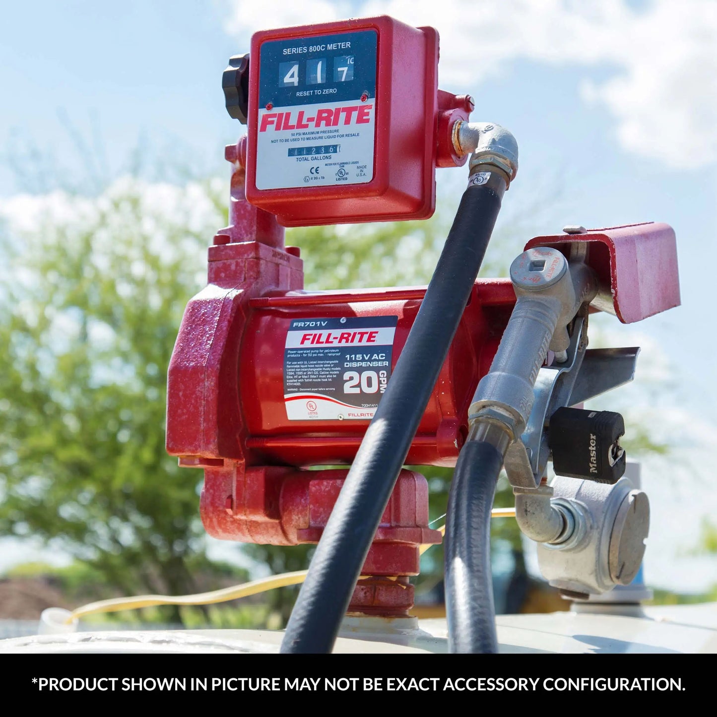 FR700V Fill-Rite 115V AC 20 GPM Fuel Transfer Pump with Hose and Nozzle