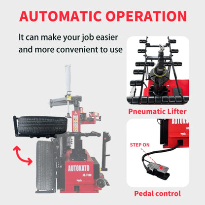 KT-T900 Hydraulic Tire Changer 12"-30" Rims