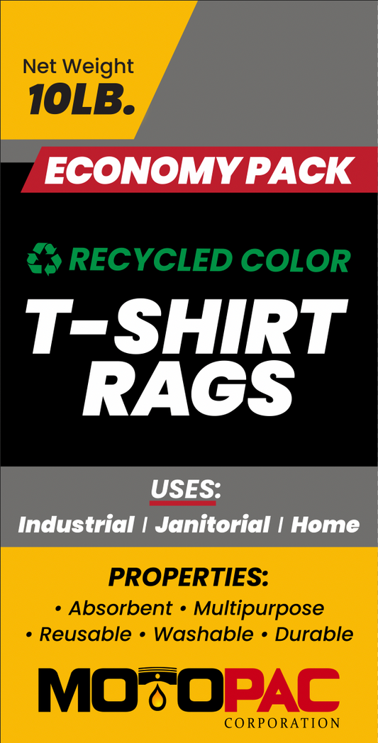 RECYCLED COLOR T-SHIRT RAGS 18"×18" (10 LBS)
