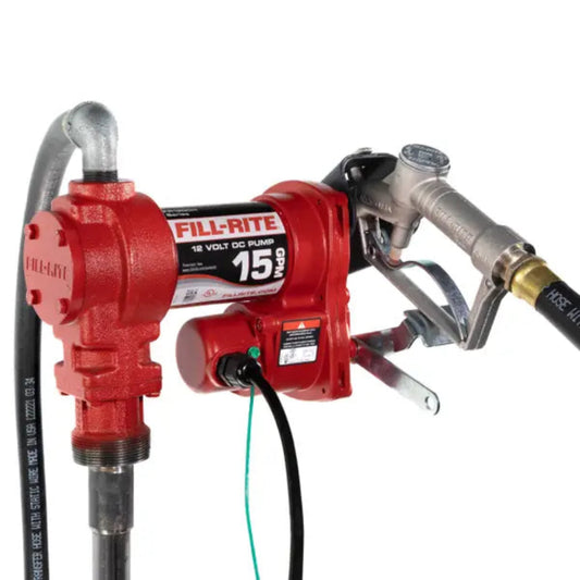 Fill-Rite, 12V DC 15 GPM Fuel Transfer Pump with Nozzle