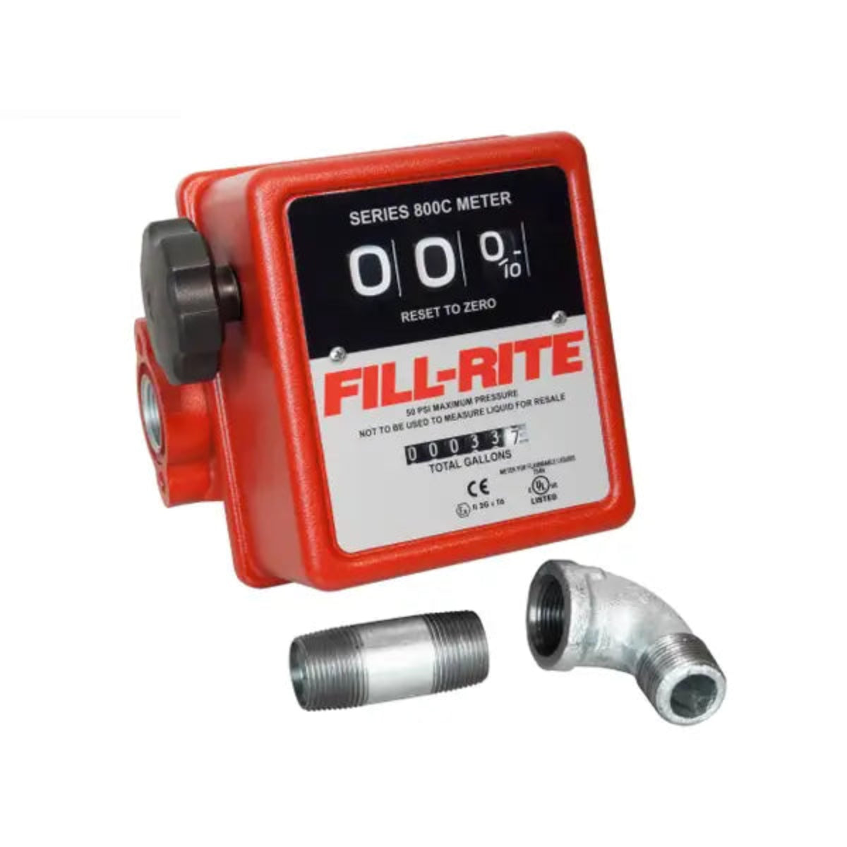 Fill-Rite 807 CMK 3-Digit Mechanical Fuel Transfer Meter (Not for Liquid Resale)