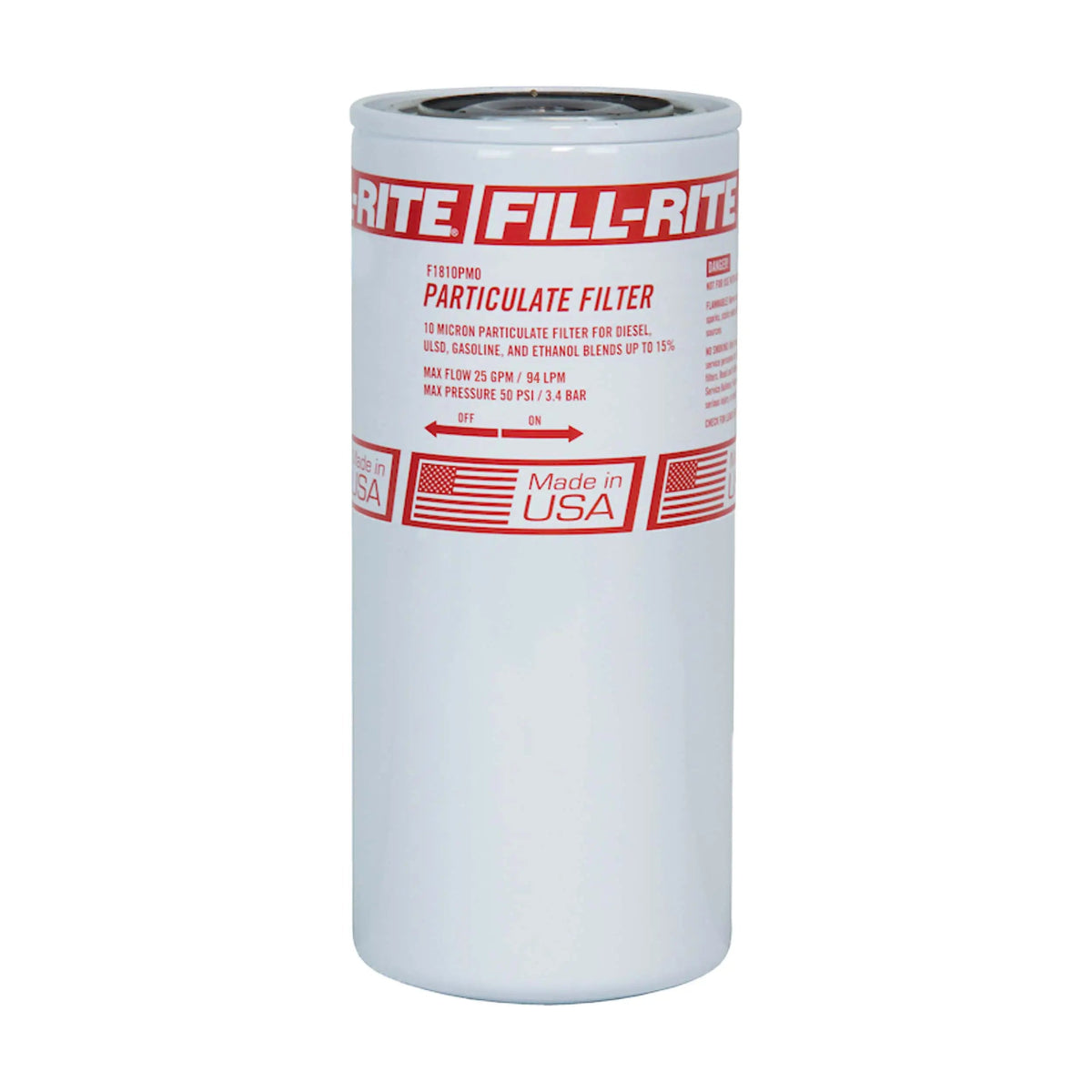 10 micron particle filter, 1" - 12 UNF, 25 GPM