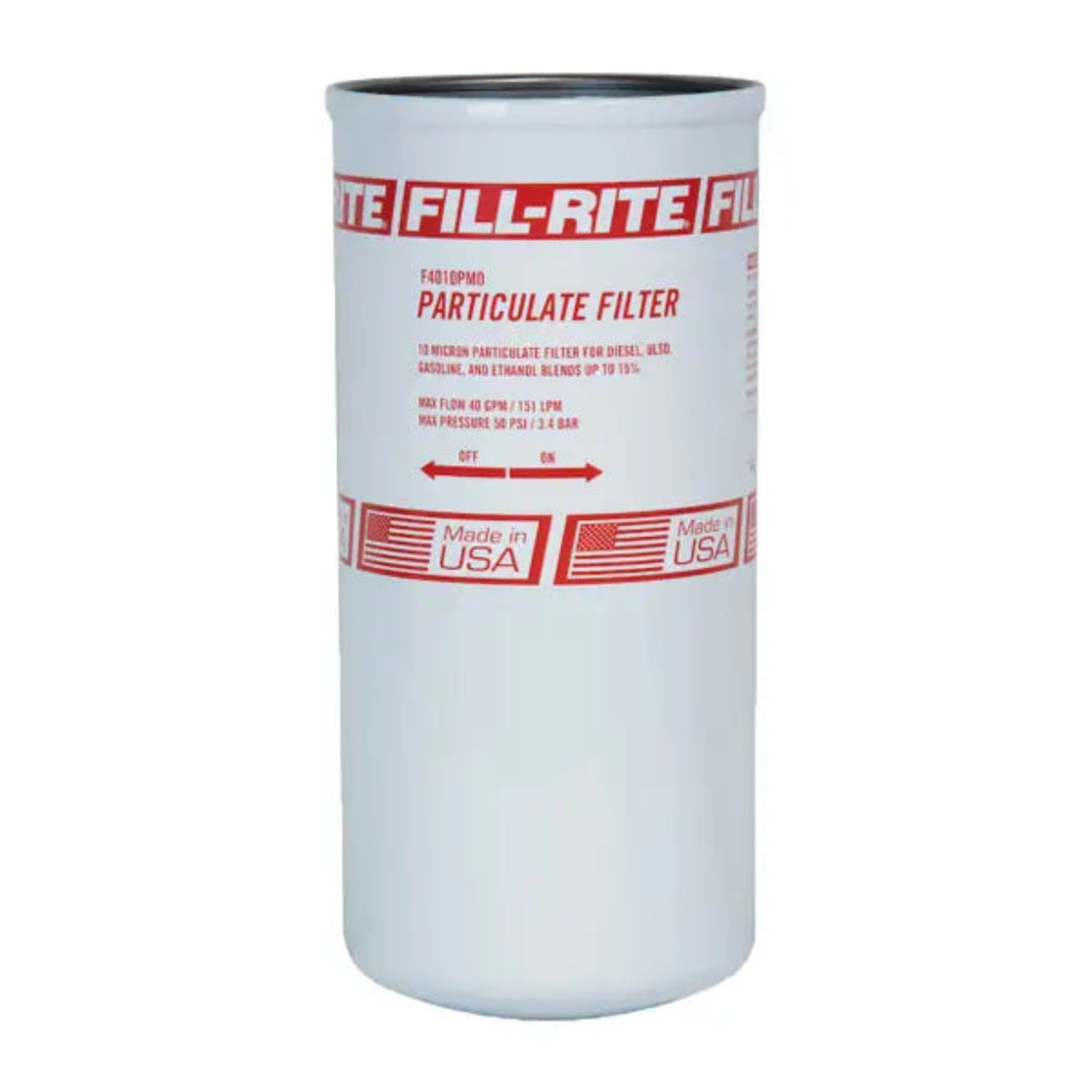 Fill-Rite 10 Micron Particulate Filter, 1.5" - 16 UNF, 40 GPM