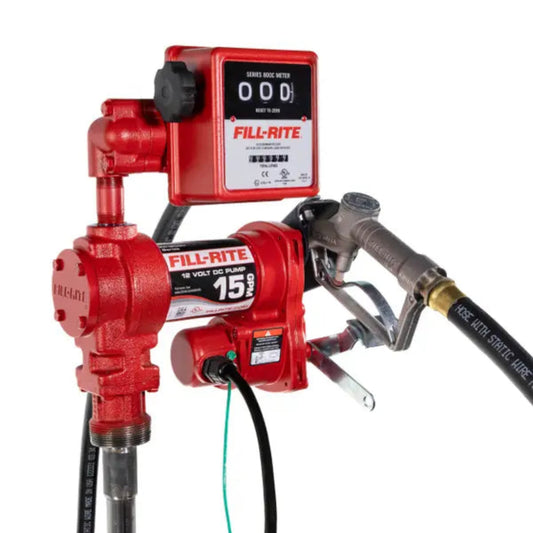 Fill-Rite, 12V DC 57 LPM Fuel Transfer Pump with Meter and Nozzle