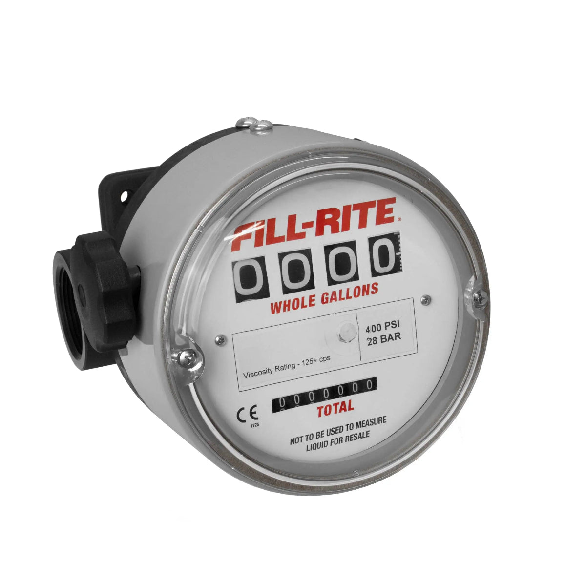 Medidor mecánico de transferencia de combustible de 0.8-10 GPM 4-dígitos, galones (NO PARA LA REVENTA DE FLUIDOS)