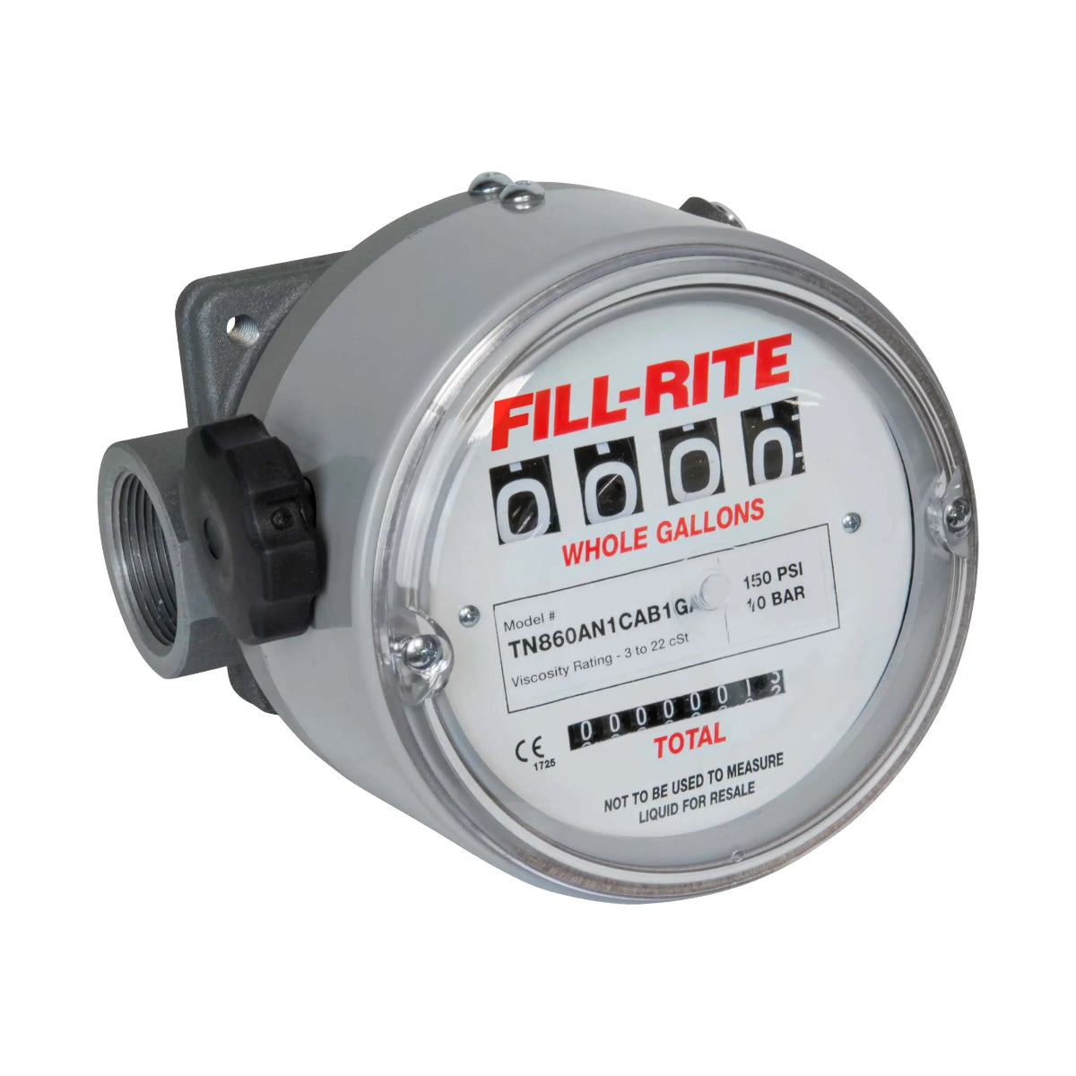 Fill-Rite TN860AN1CAB1GAC-RL Skip to the end of the images gallery Skip to the beginning of the images gallery 6-60 GPM 4-Digit Mechanical Fuel Transfer Meter, Gallons (NOT FOR FLUID RESALE)