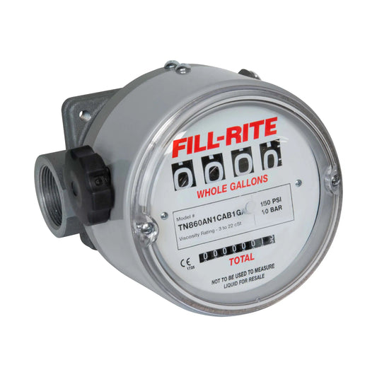 Fill-Rite TN860AN1CAB1GAC-RL Skip to the end of the images gallery Skip to the beginning of the images gallery 6-60 GPM 4-Digit Mechanical Fuel Transfer Meter, Gallons (NOT FOR FLUID RESALE)
